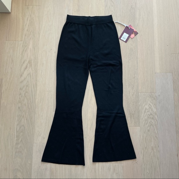 Target x Victor Glemaud High-Rise Flare Sweater Pants in Black - Picture 1 of 10